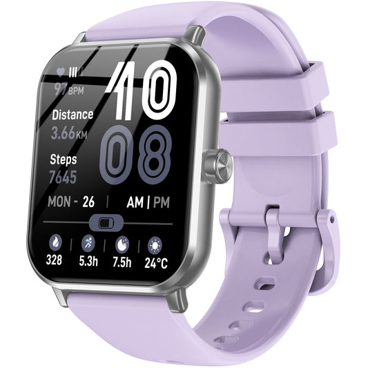 Smart Watch for Men Women, 1.83" HD Touchscreen Fitness Tracker, Smartwatch with Bluetooth Calling, 130+ Sports Modes, Heart Rate Sleep Step Monitor, 5ATM Waterproof, Compatible with iOS & Android