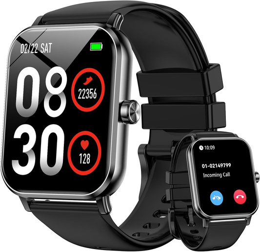 FPZMIU Smart Watch for Men Women ,1.85" HD Touch Screen Smart Watches,130+ Sport Modes Fitness with Android and IPhone