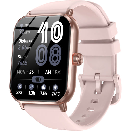 Smart Watch for Men Women, 1.83" HD Touchscreen Fitness Tracker, Smartwatch with Bluetooth Calling, 130+ Sports Modes, Heart Rate Sleep Step Monitor, 5ATM Waterproof, Compatible with iOS & Android