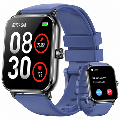 FPZMIU Smart Watch for Men Women ,1.85" HD Touch Screen Smart Watches,130+ Sport Modes Fitness with Android and IPhone