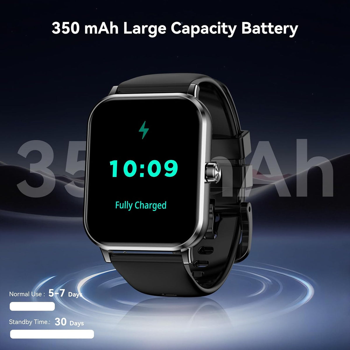 FPZMIU 1.83" Display Smart Watch, High-Definition Fitness Watch with Always-On Touchscreen for Men Women