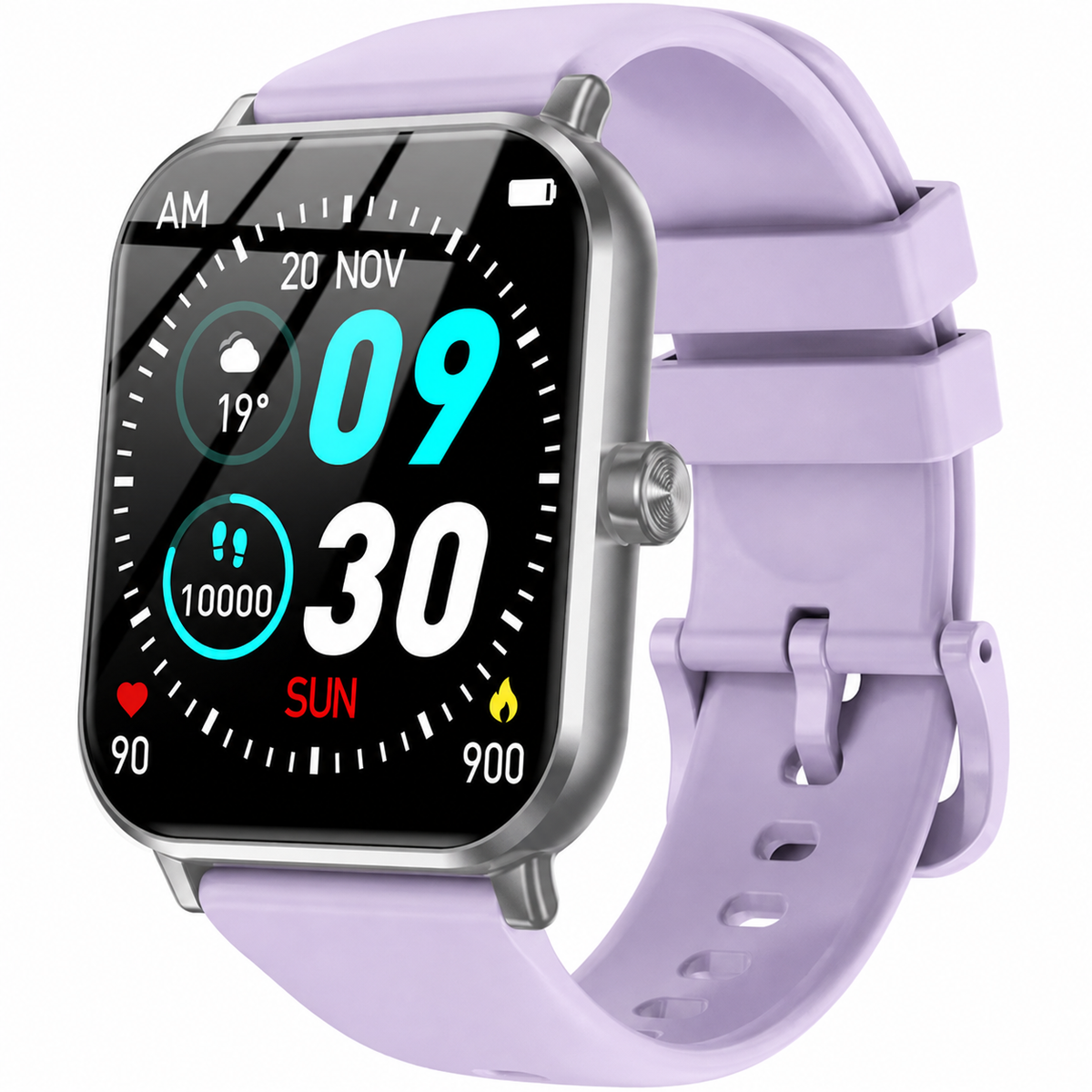 FPZMIU 1.83" Display Smart Watch, High-Definition Fitness Watch with Always-On Touchscreen for Men Women